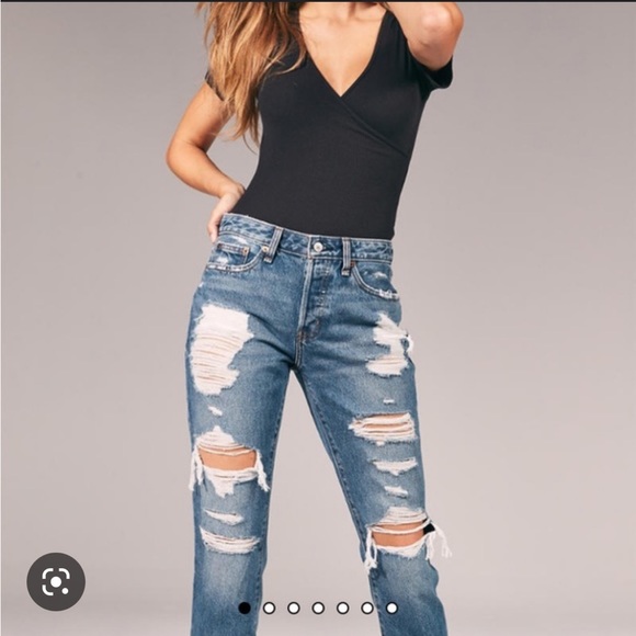 EUC Abercrombie & Fitch Ames Low Rise Slim Boyfriend Jeans - Picture 4 of 4
